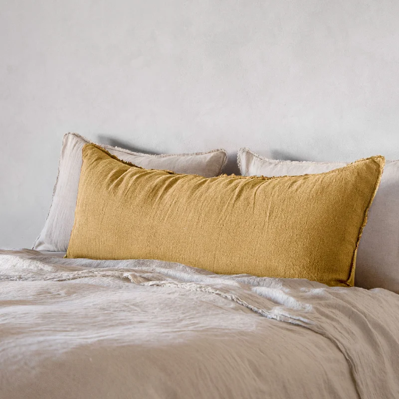 Flocca Linen Body Pillow - Maiz