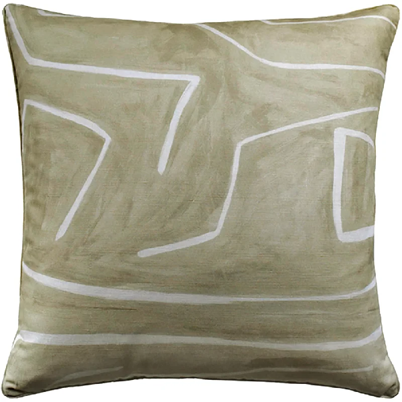 Graffito Pillow, Beige