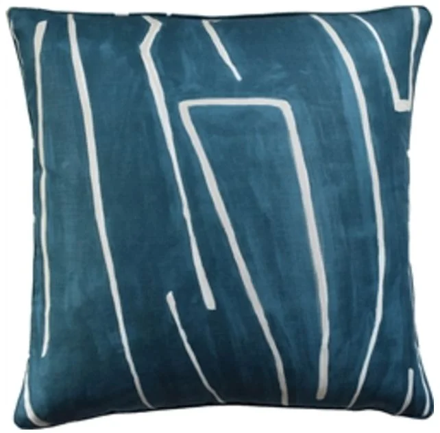 Graffito Pillow, Teal