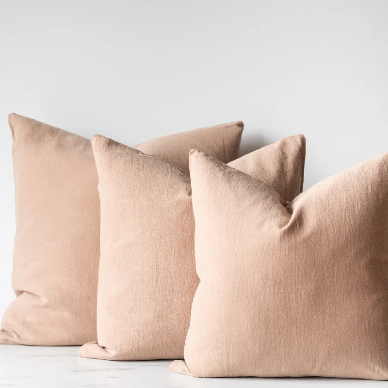 Latte Linen Pillow Cover