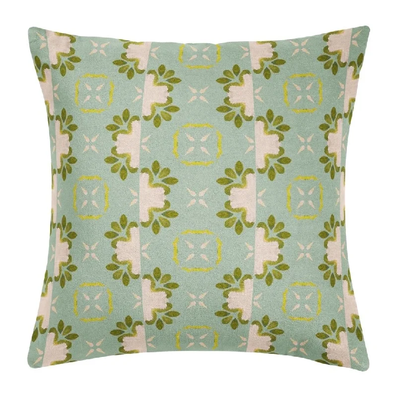 Primrose Blue 22x22 Pillow