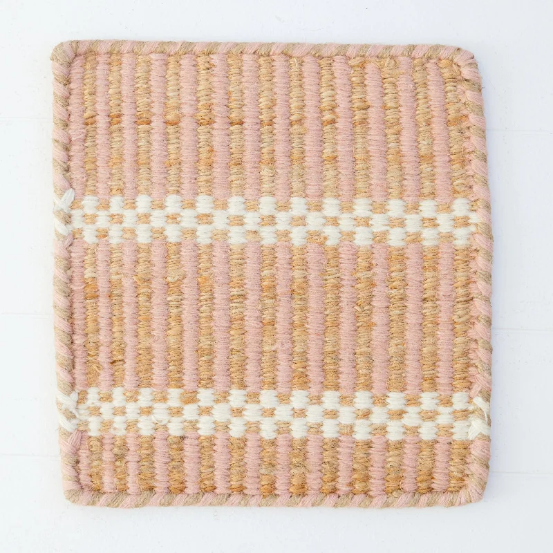 Blush Jute & Wool Combo Rug (ready to ship)