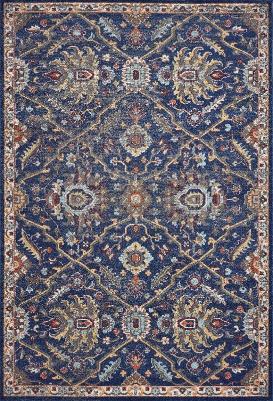 Corsica 7859 Royal Blue Courtyard Rug