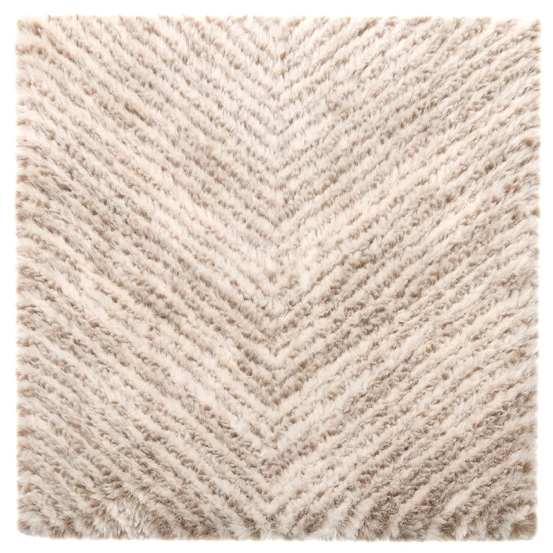 Cloud Herringbone™ 'Latte/Flurry' - 2'6"W x 6'L