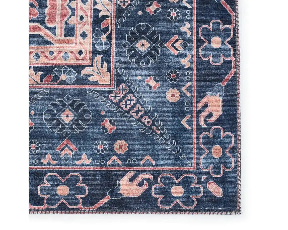 Keyara KNC02 Blue/Pink Rug