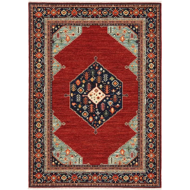 Lilihan 5503M Red/Blue Rug