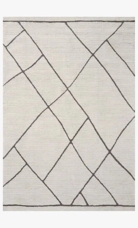 Logan LOG-01 Ivory/Charcoal Rug