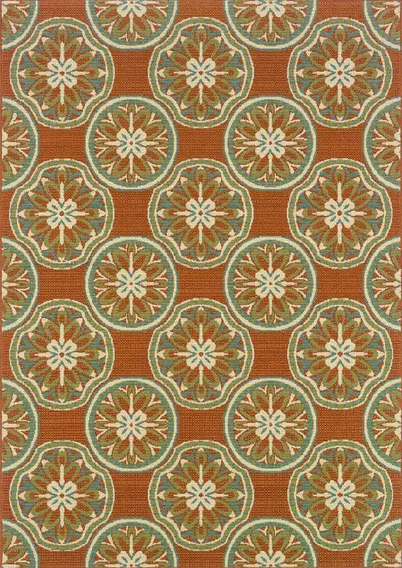 Montego 8323D Orange/ Ivory Rug