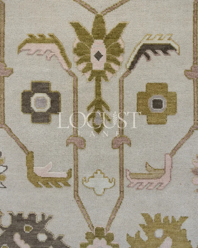 Olive Modern Oushak Rug