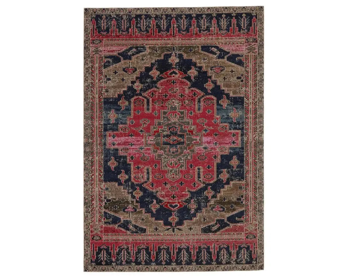 Polaris POL44 Bright Pink/Deep Blue Rug