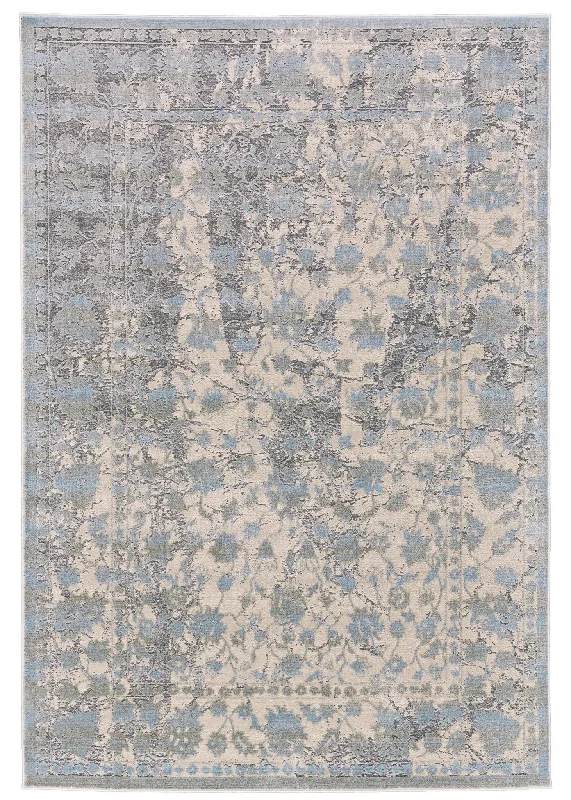 Prasad 6703681F Blue/Taupe Rug