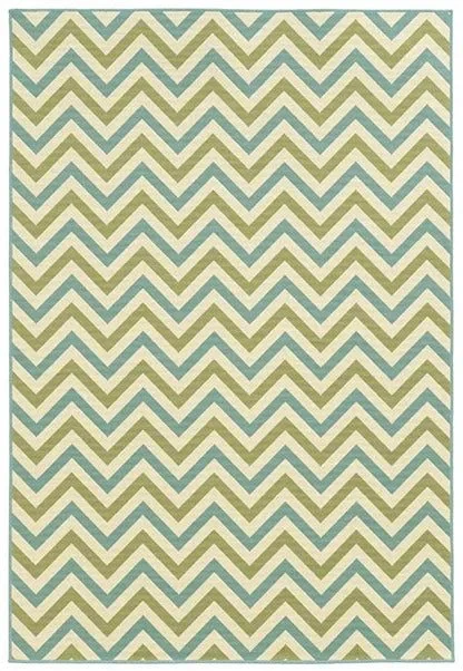 Riviera 4593U Green/ Blue Rug