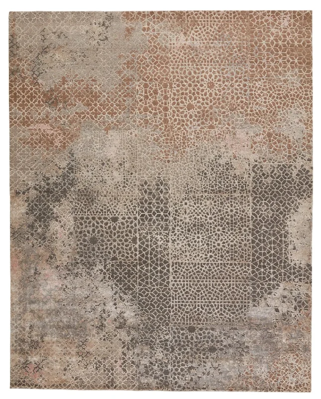 Tattvam  by Kavi TVM04 Gray/Tan Rug