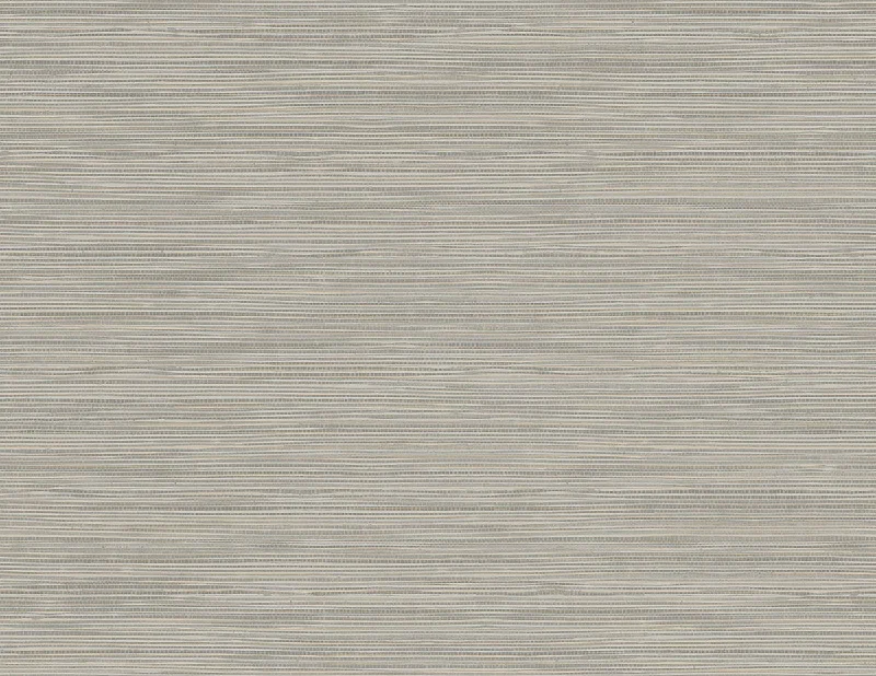 Bondi Grey Grasscloth Texture Wallpaper from the Warner XI Collection