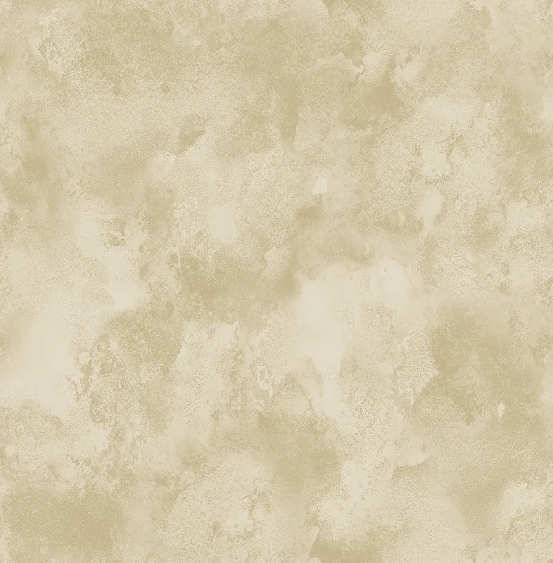 Clouds Wallpaper in Gold and Sand from the Stark Collection