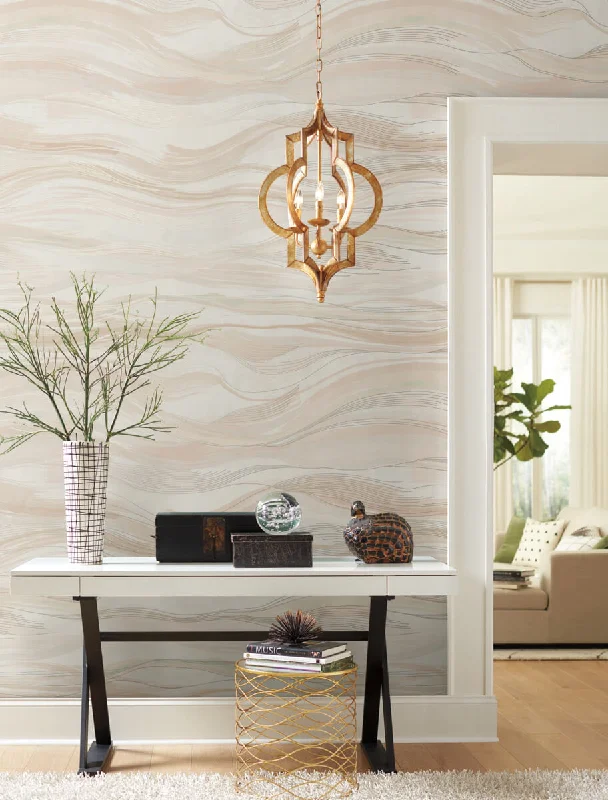 Currents Wall Mural in Beige