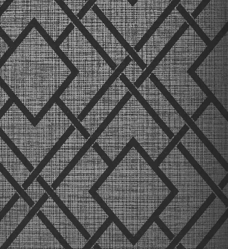 Diamond Lattice Wallpaper in Metallic Coal from the Essential Textures Collection