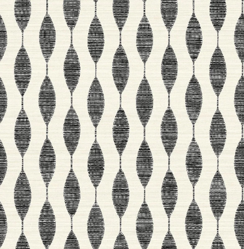 Ditto Peel & Stick Wallpaper in Eclipse and Linen