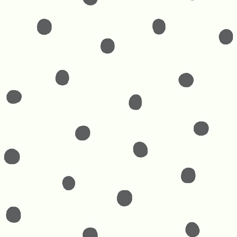 Dots Peel & Stick Wallpaper in Black