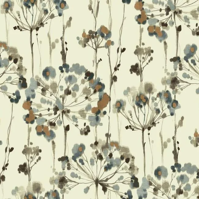 Flourish Peel & Stick Wallpaper in Teal