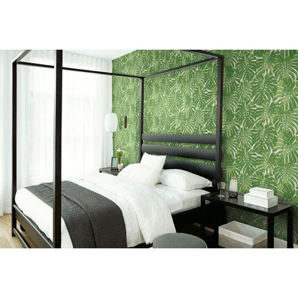 Jamaica Wallpaper in Green from the Tortuga Collection