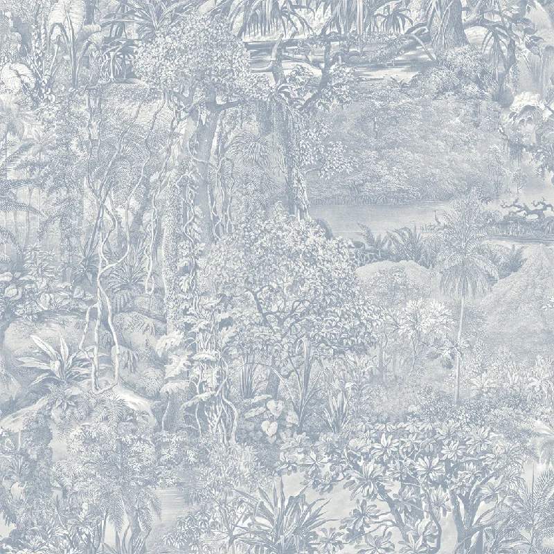 Cornflower Blue Toile