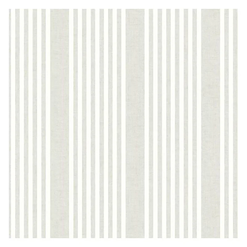 Large Stripe Wallpaper in Linen Swatch