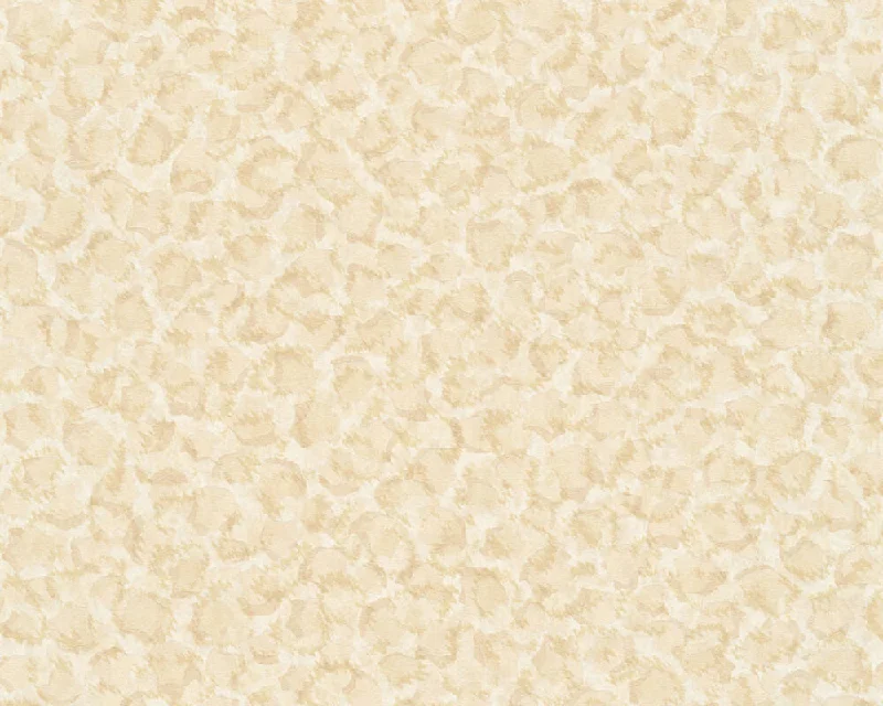 Leopard Print Textured Luxury Wallpaper in Cream/Metallic