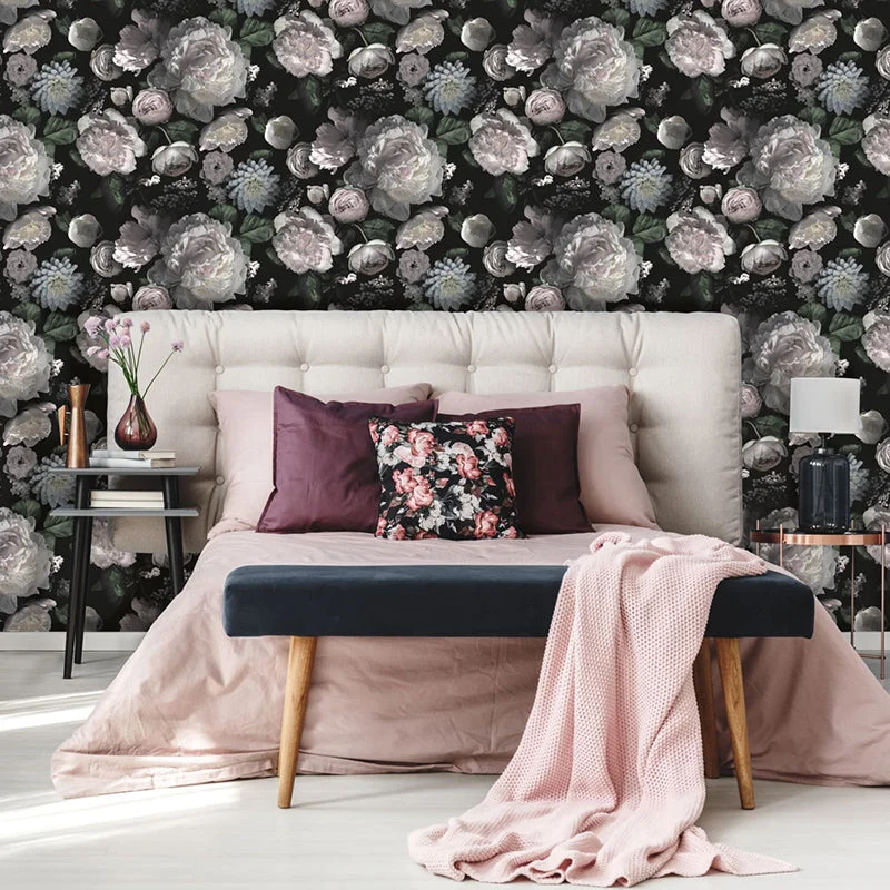 Moody Floral Peel and Stick Wallpaper