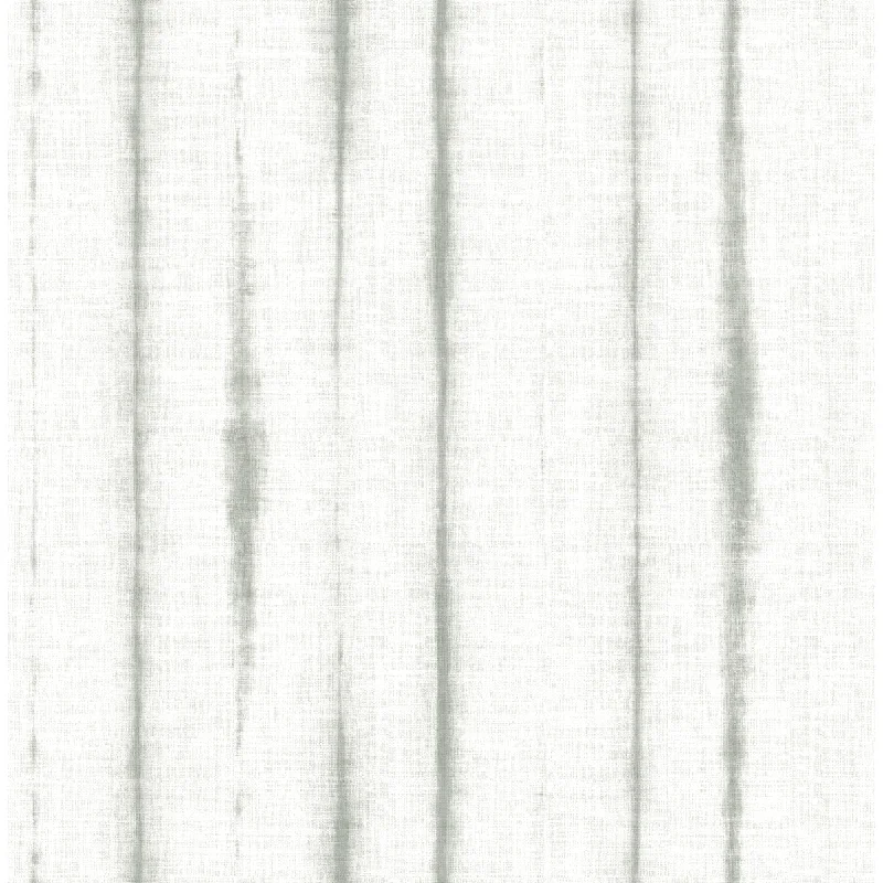 Orleans Shibori Faux Linen Wallpaper in Grey from the Pacifica Collection