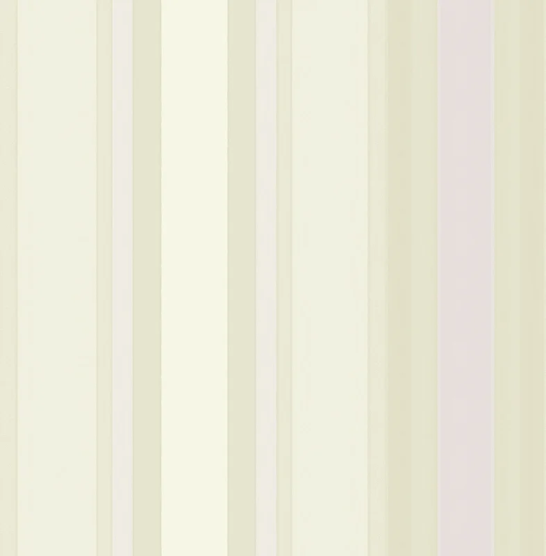 Robin Stripe Wallpaper in Lilac and Grey from the Watercolor Florals Collection