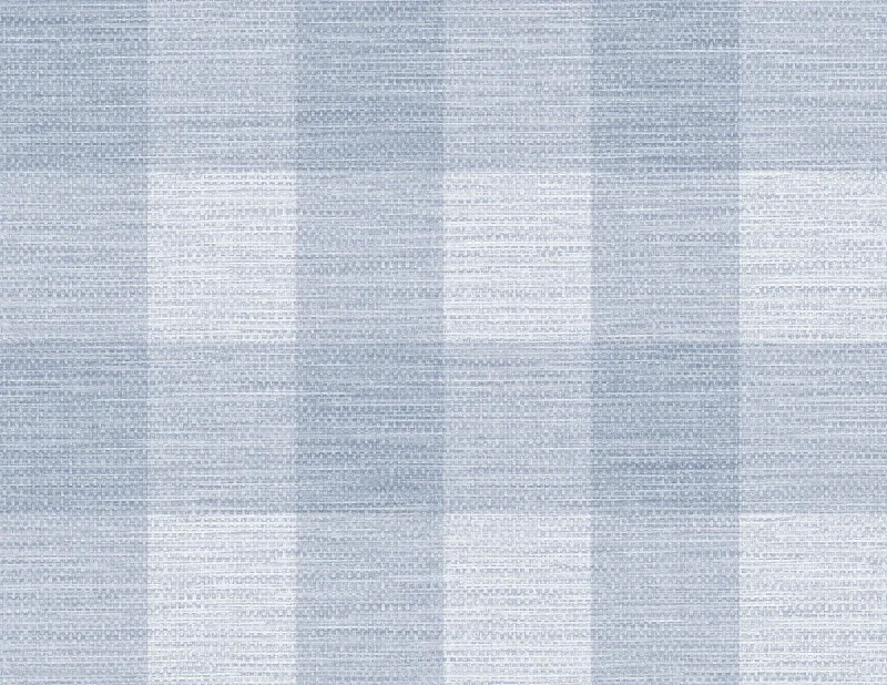 Rugby Gingham Wallpaper in Carolina Blue from the Luxe Retreat Collection