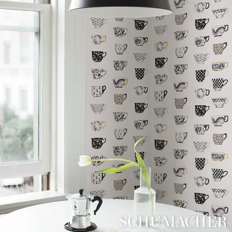 Schumacher Onie's Teacups Wallpaper