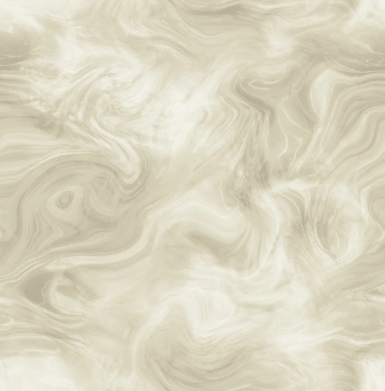 Smoke Wallpaper in Cream and Bronze from the Solaris Collection