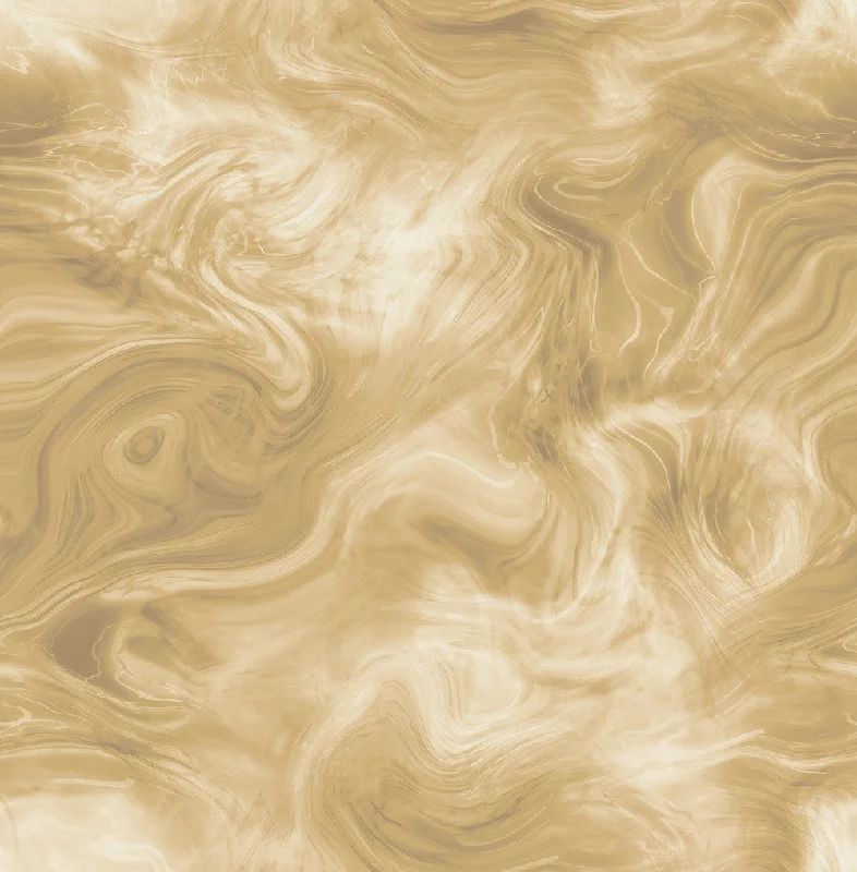 Smoke Wallpaper in Gold and Cream from the Solaris Collection