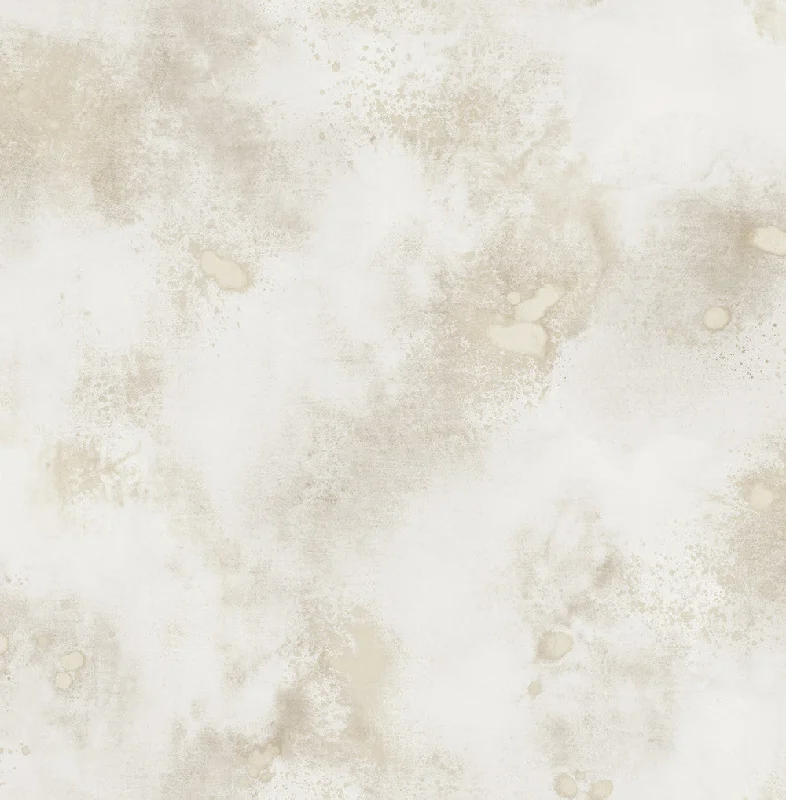 Space Oddity Wallpaper in Cream and Gold from the Solaris Collection