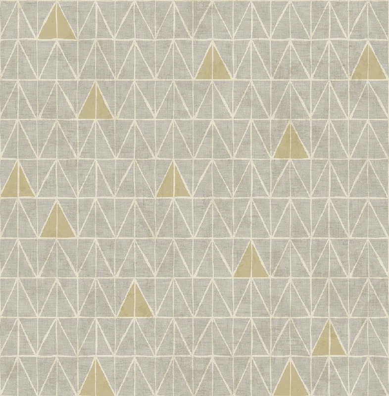 Summit Wallpaper in Grey and Gold from the Stark Collection