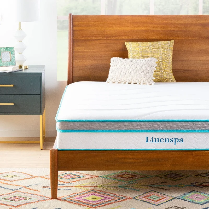 10 Inch Memory Foam and Spring Hybrid Mattress - Medium Feel - Bed in a Box - Quality Comfort and Adaptive Support - Twin Size