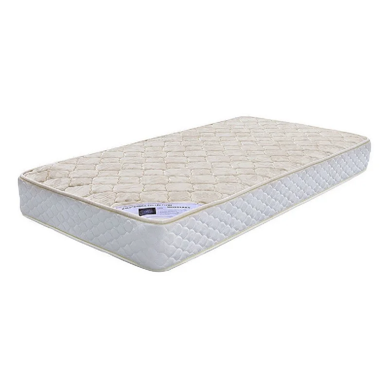 Buva 7 Inch Soft Bonnell Coil Full Size Mattress, High Density Foam, White