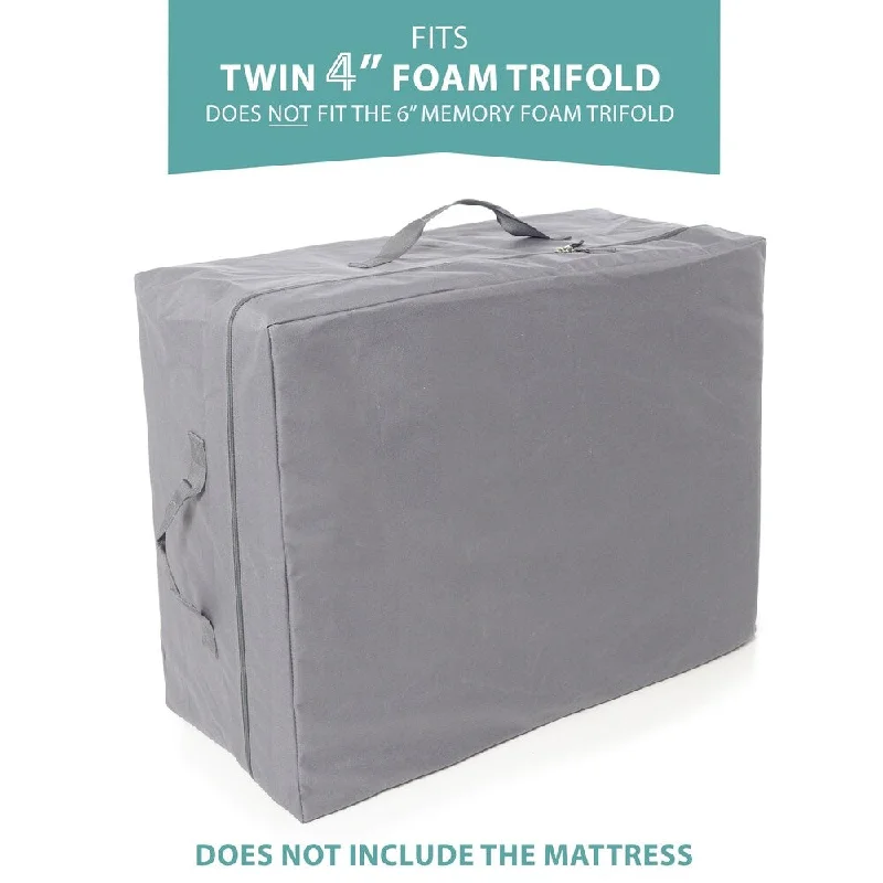 Carry Case For Milliard Tri-Fold Mattress | 4" Twin | DOES NOT FIT 6"