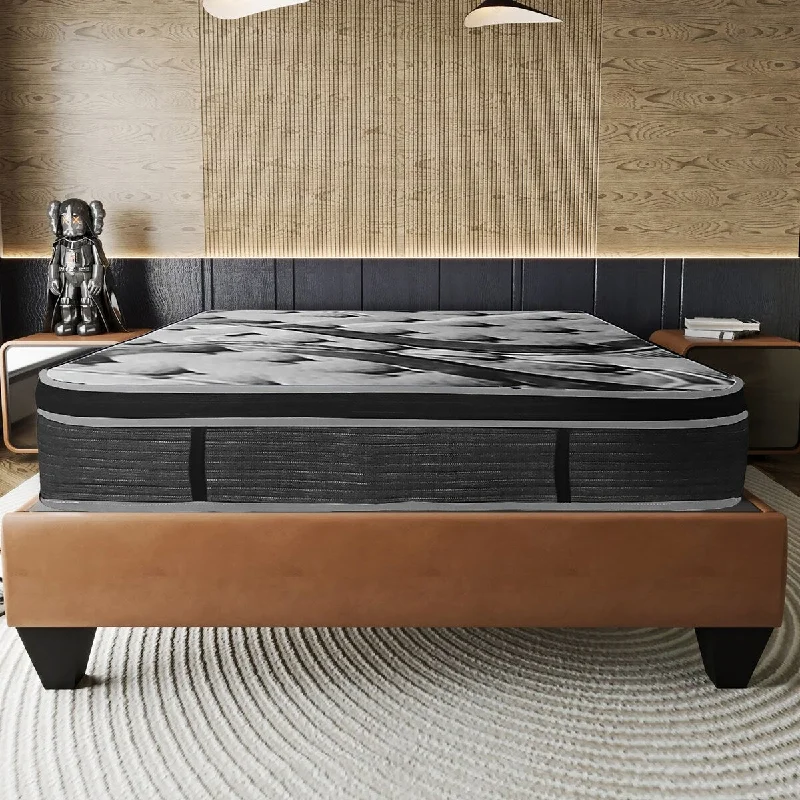 CozyNest Euro Top Pocket Spring Hybrid Mattress