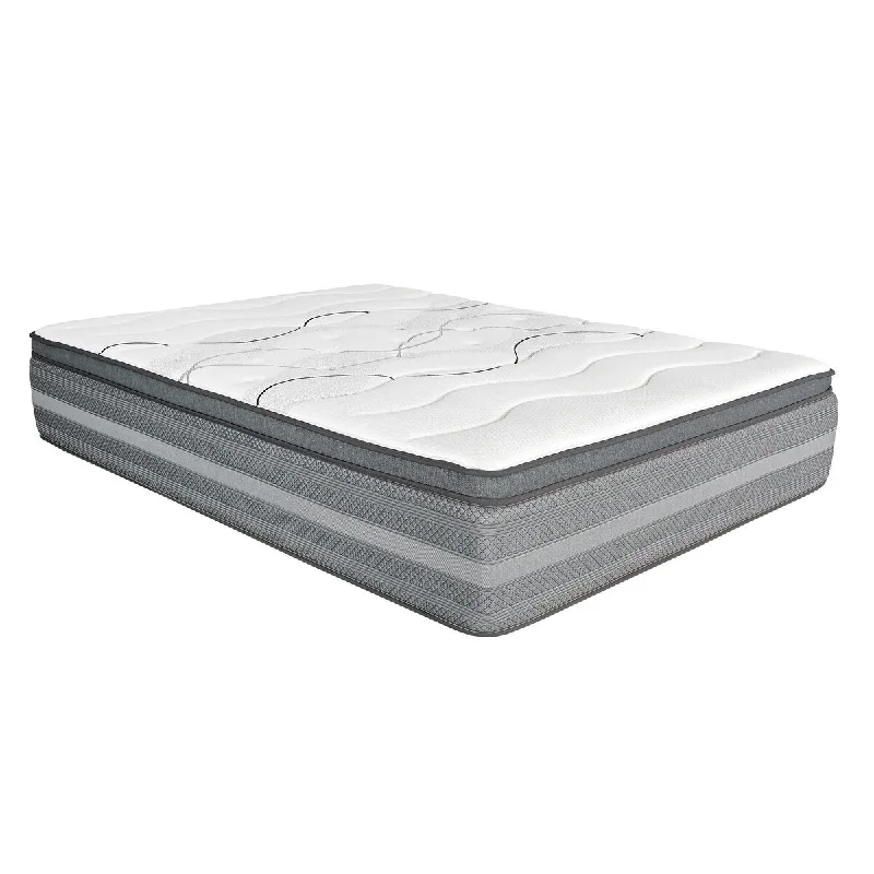 Dani 14 Inch Full Size Mattress, Pocket Coil Hybrid and Foam Layers