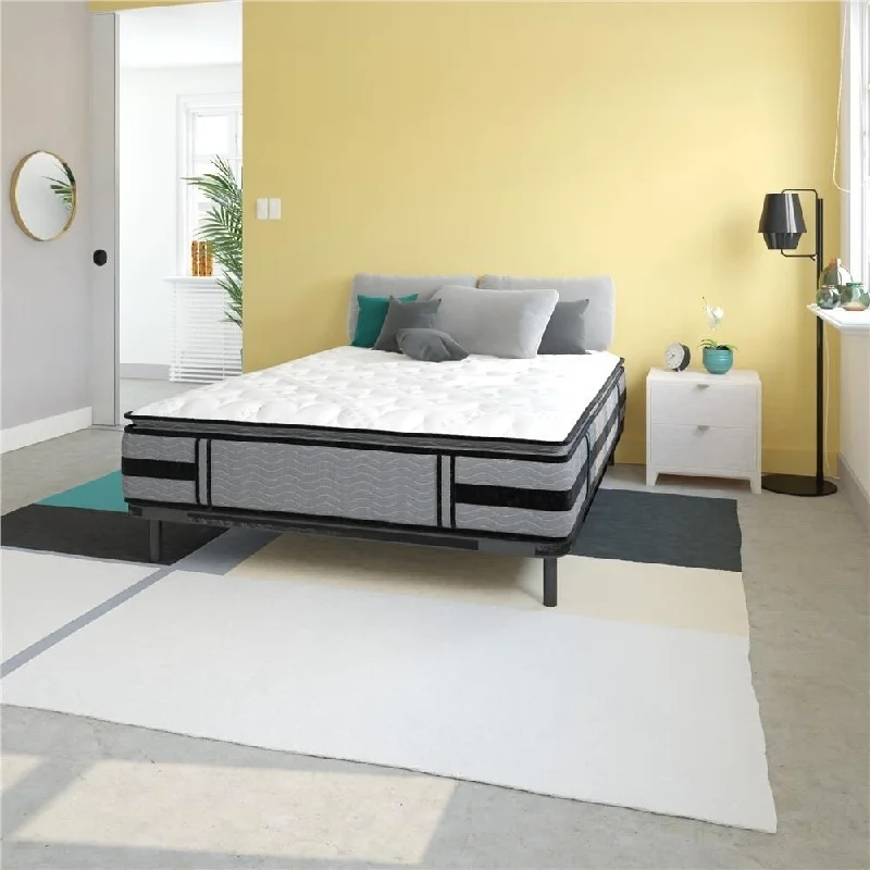 DHP Multi-Layered 12-inch Hybrid Coil Latex and Gel Memory Foam Mattress