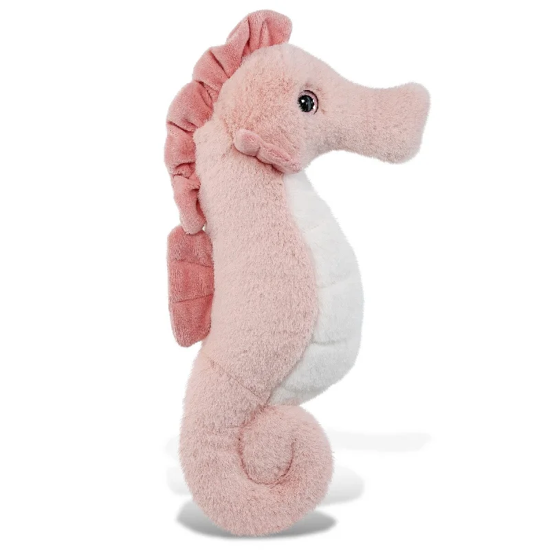 DolliBu Rose Seahorse Super Soft Stuffed Animal for Kids and Adults - 12 inches