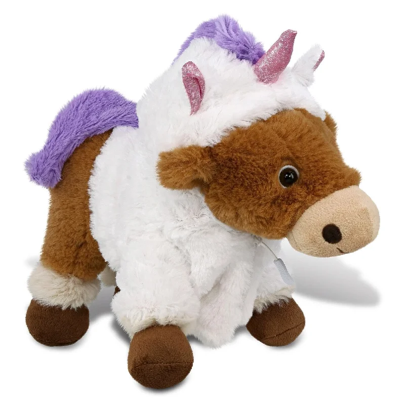 DolliBu Standing Reindeer Unicorn Plush Stuffed Animal Toy with Outfit - 11 inches