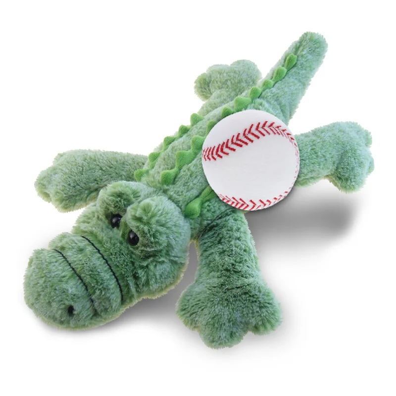 DolliBu Super Soft Alligator Large Stuffed Animal with Baseball Plush - 16.5 inches