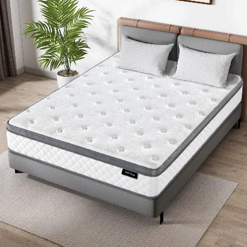 Isaac Sleep 10 in. Memory Foam Hybrid Euro Top Mattress