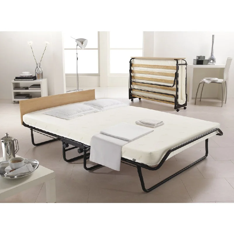 Jay-Be Contour Oversized Folding Bed with Memory Foam Mattress and Headboard