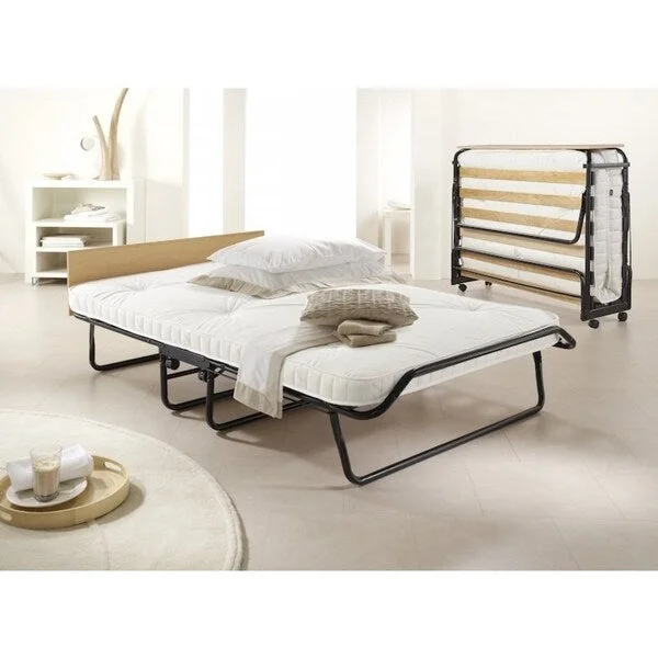 Jay-Be Contour Oversized Folding Bed with Pocket Spring Mattress and Headboard