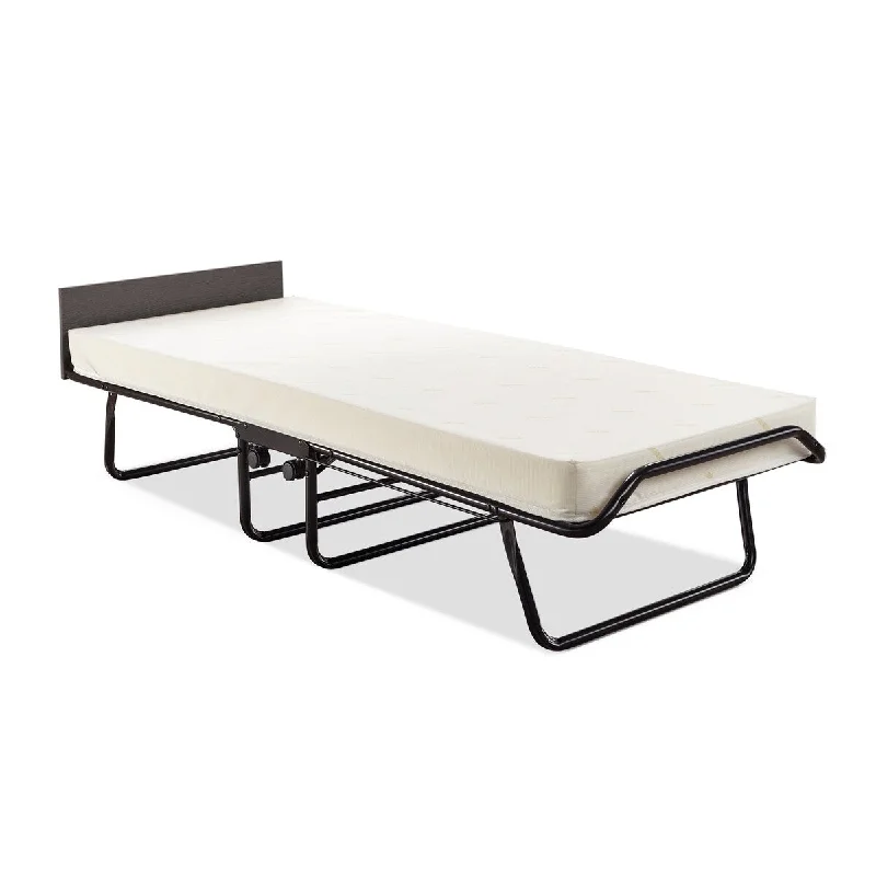 Jay-Be Visitor Contract Cot Folding Bed with Performance e-Fibre Mattress and Automatic Folding Legs, Compact, Twin